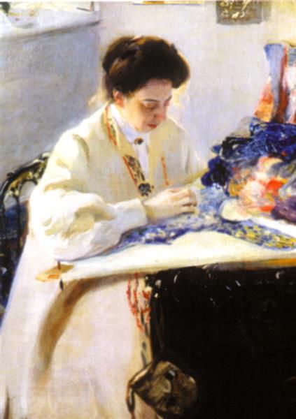 Portrait d'Elena Prahova - 1905