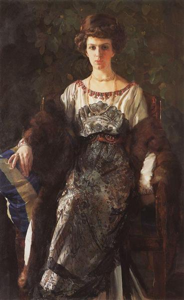 Retrato de Ewfimia Nosova - 1911