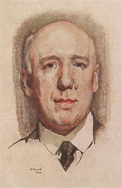 Retrato de F. Sologub - 1910