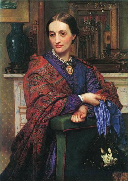 Porträtt av Fanny Holman Hunt - 1868