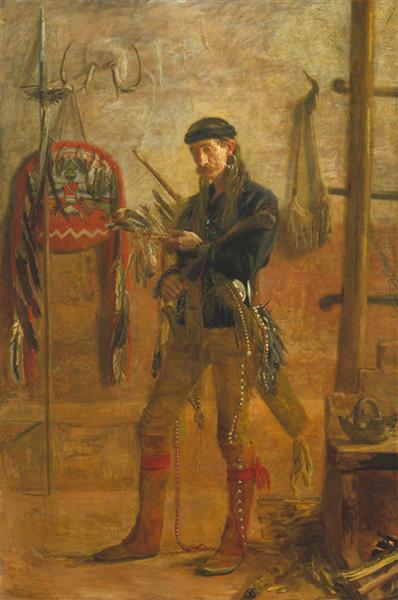 Porträtt av Frank Hamilton Cushing - 1895