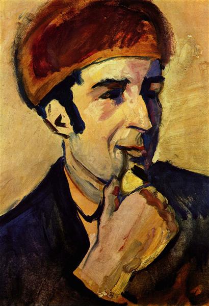 Portrett av Franz Marc - 1910
