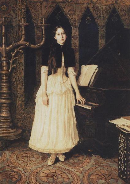 Porträtt av Helena Adrianovny Prahovo - 1894