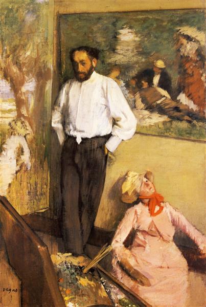 Portrait de Henri Michel -levy dans son étude - 1879