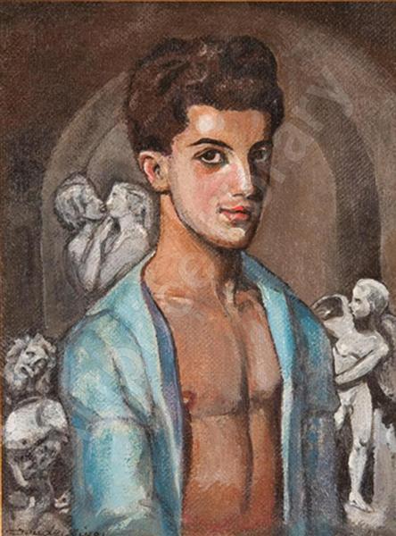 Retrato De Leonide Massine En La Leyenda De José - 1914