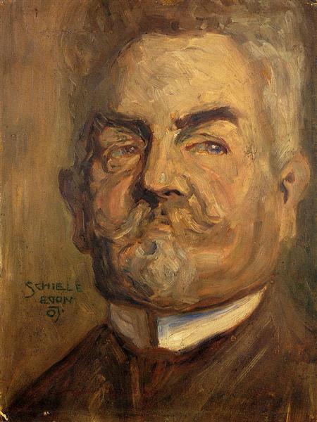 Ritratto di Leopold Czihaczek (Barbudu Men's Head I) - 1907