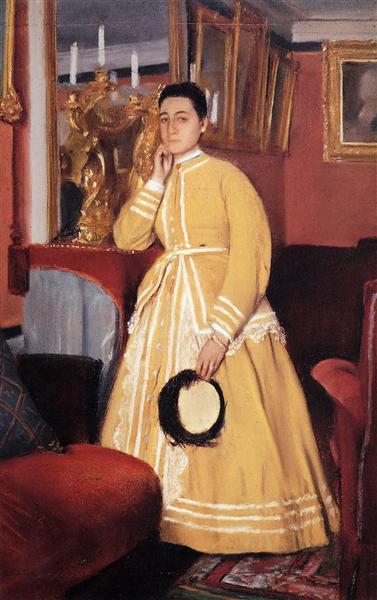 Retrato De Madame Edmondo Morbilli - Nacida Teresa De Gas - 1869