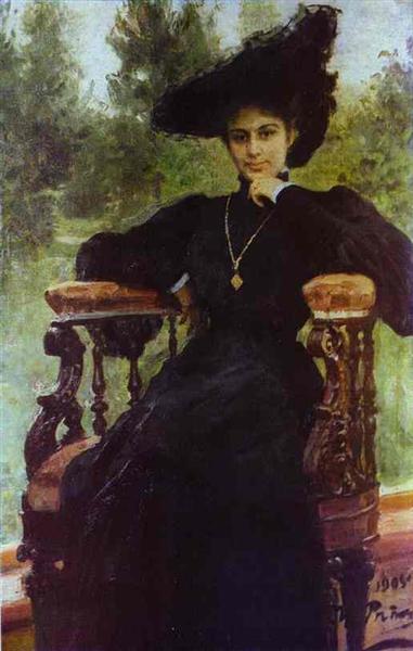 Porträtt av María Andreeva - 1905
