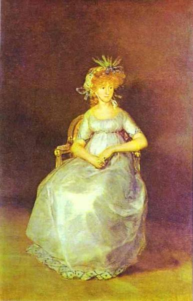 Porträt von María Teresa de Ballabriga - Gräfin von Chinchon - 1800