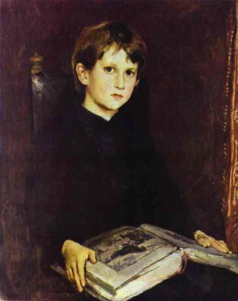 Portrait de Michael Vasnetsov, le fils de l'artiste, 1892