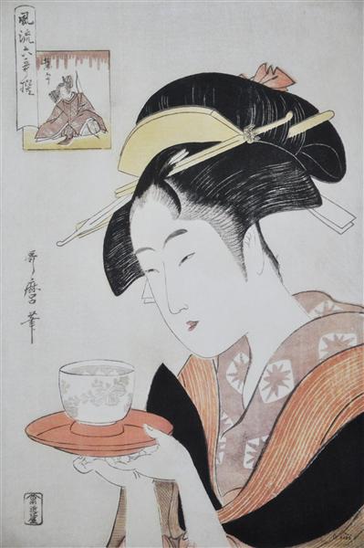 Retrato de Naniwaya Okita - 1796
