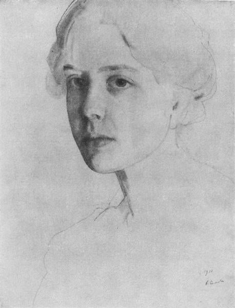 Retrato de S. Zvantseva - 1911