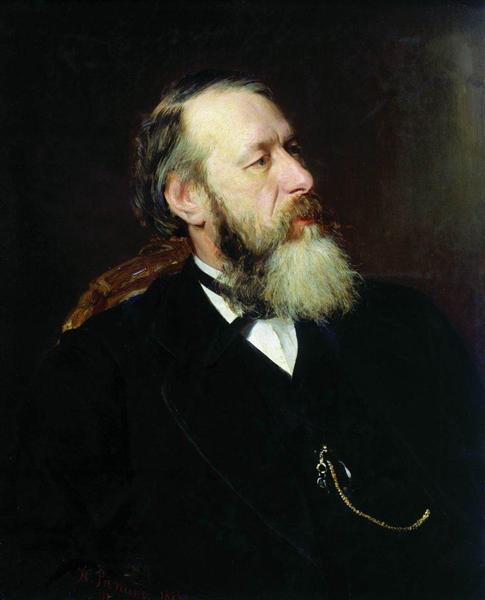 Porträtt av konstkritikern Vladimir Stasov - 1873