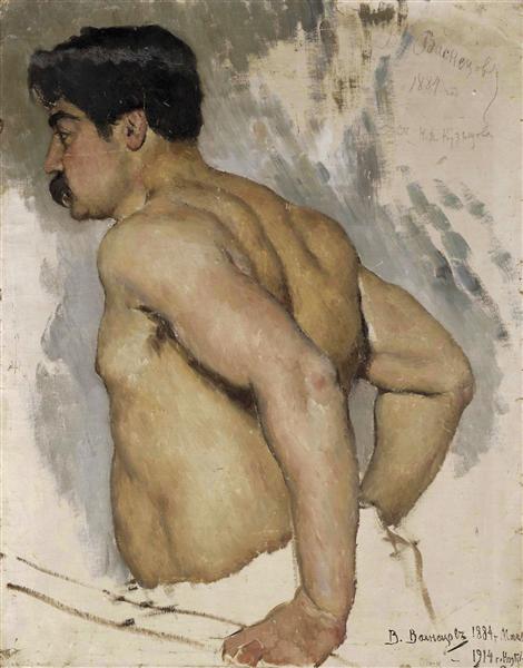 Portrait de l'artiste Nikolái Kuznetsov - 1884