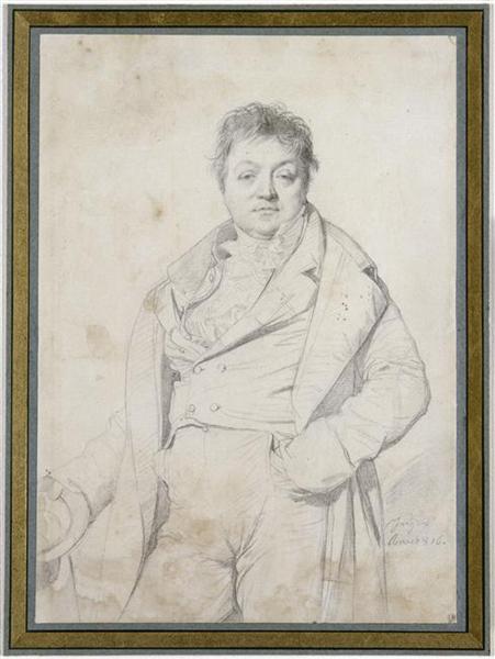 Ritratto del pittore Charles Thevenin - Direttore dell'Accademia di Francia a Roma - 1816