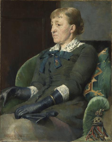 Ressam Kitty Kielland portresi - 1883