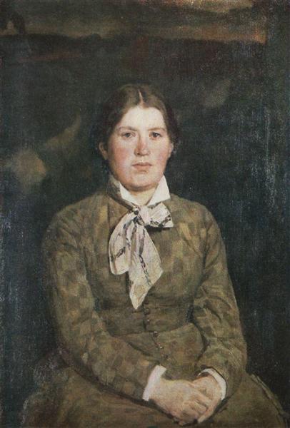 Portrait de V. Vasnetsov, La Femme de l'Artiste - 1878