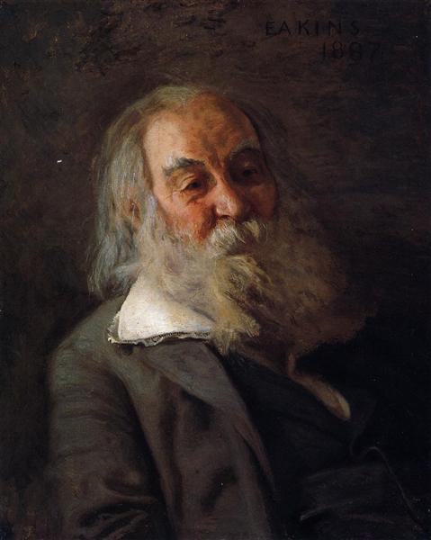 Portrait Walt Whitman - 1887