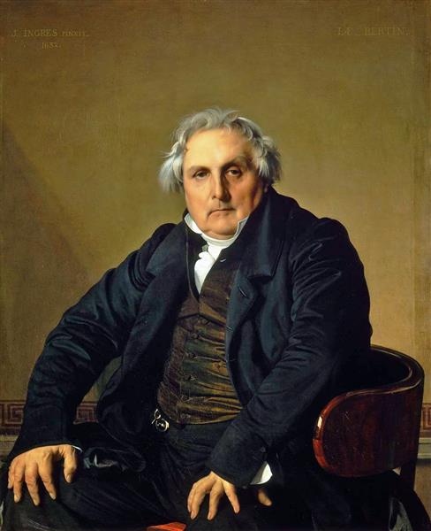 Portret francuskiego dziennikarza Louisa -François Bertin - 1832