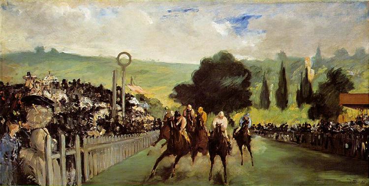 Carreras En Longchamp - 1867