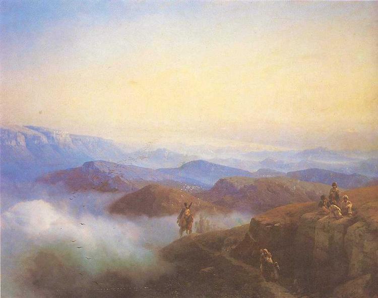 Bergberge des Kaukasus - 1869