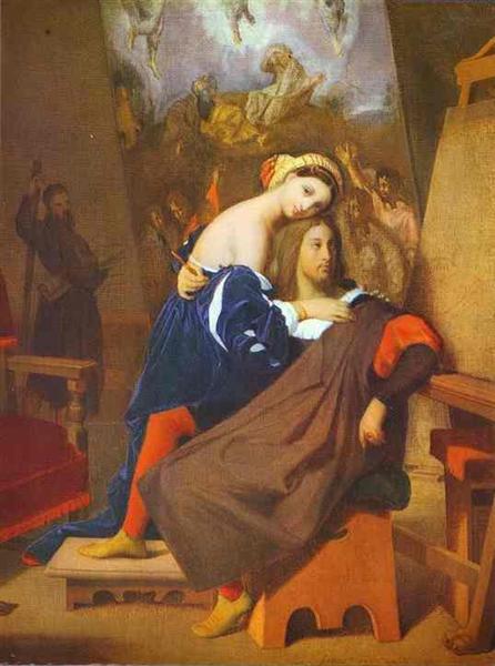 Rafael und Fornarina - 1840