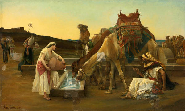 Rebeca a Eliezer - 1883