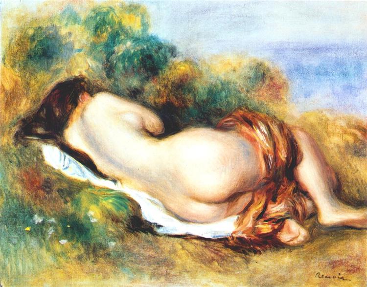 Nackt zurückgelehnt - 1890