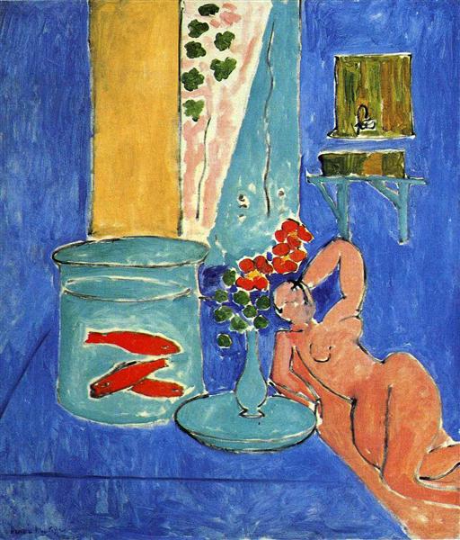 Red Fish and a Sculpture 1911