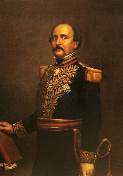 Porträtt av Juan Crisóstomo Falcón - 1874