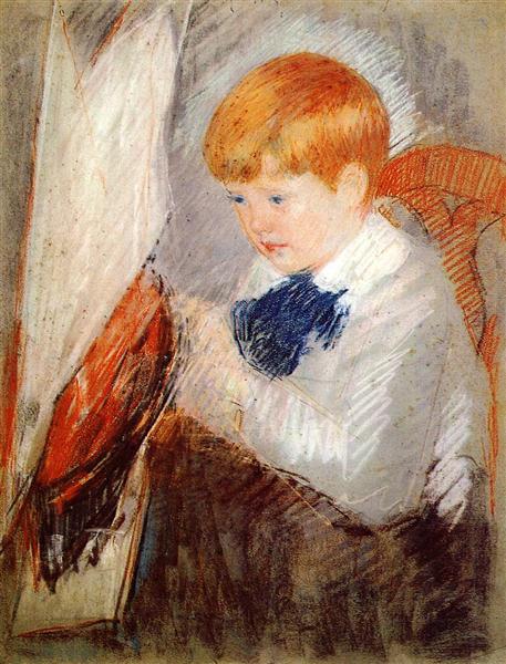 Robert et son voilier - 1882