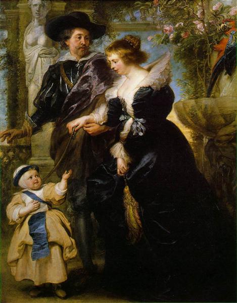 Rubens - sa femme Helena Fourment - et son fils Peter Paul - 1639