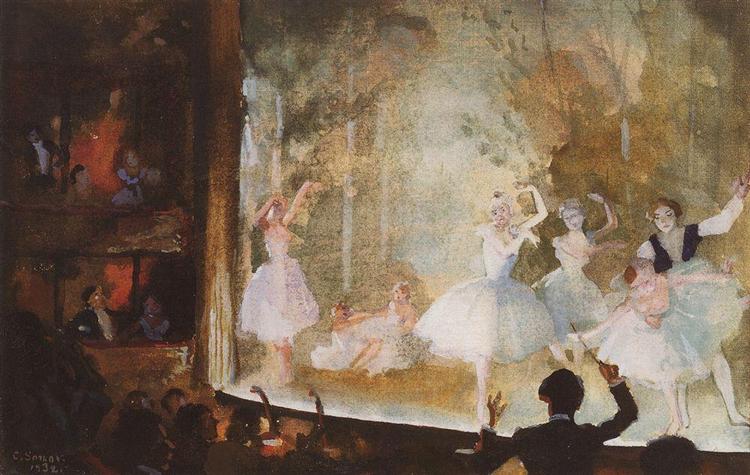 Ballet Russe. Champs-Élysées. Sylphide - 1932