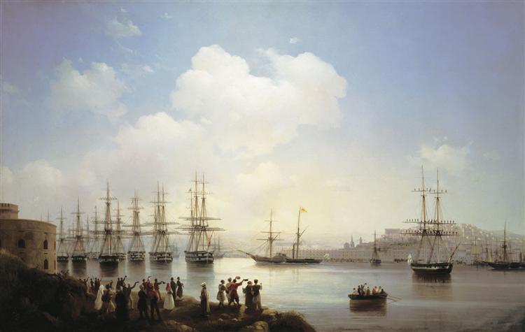 Russischer Kader in Sebastopols Einfall - 1846