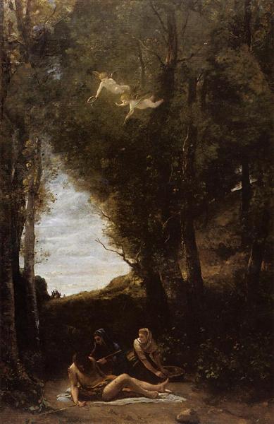San Sebastián in un paesaggio - 1853