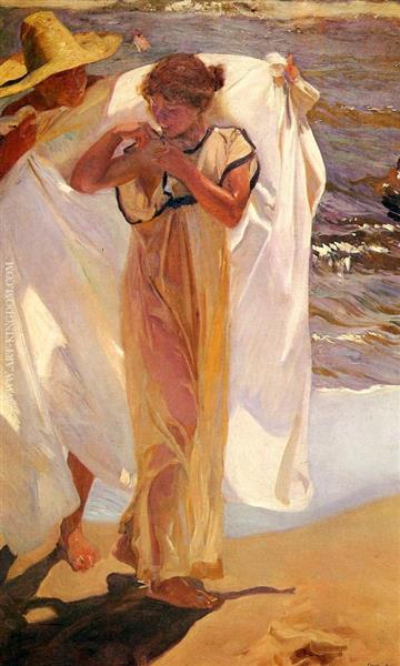 Forlater badet (forlater badet) - 1908