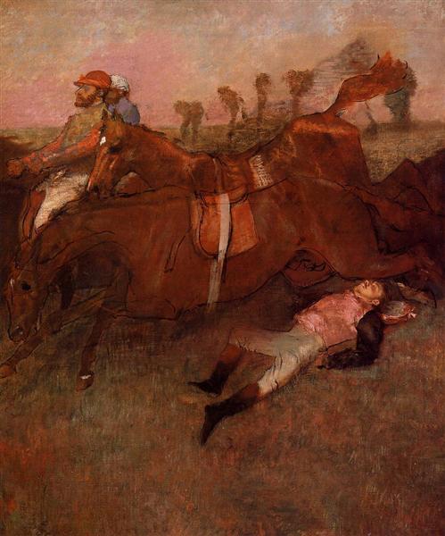 Hinderniskarrierezene - The Fallen Rider - 1866