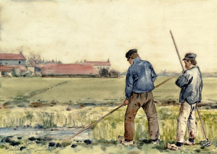 Szene in Holland - 1883