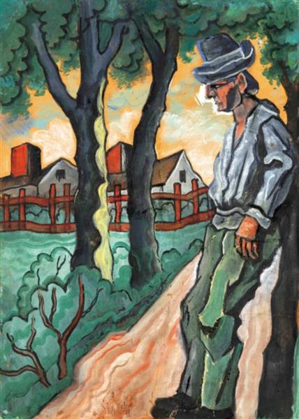 Csavargó - Gouache - Pasztell - Papir - 70.5x51cm