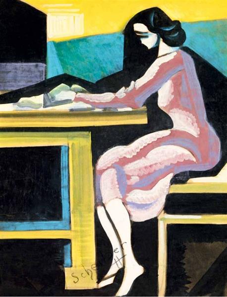 Lany Piros RuhabanAsztalnál