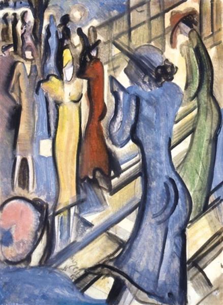 Nagyvárosi életkép,