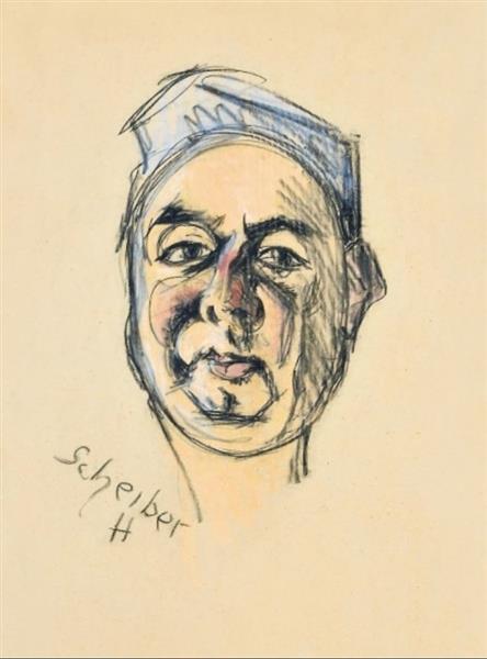 Scheiber Hugo、。 Önarckép