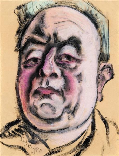 Onarkép - Pasztell - Szén - Gouache - Papir - 47.5x36.5cm