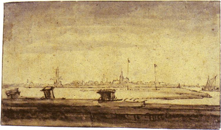 Schellingwou von Diemerdijk - 1655 gesehen