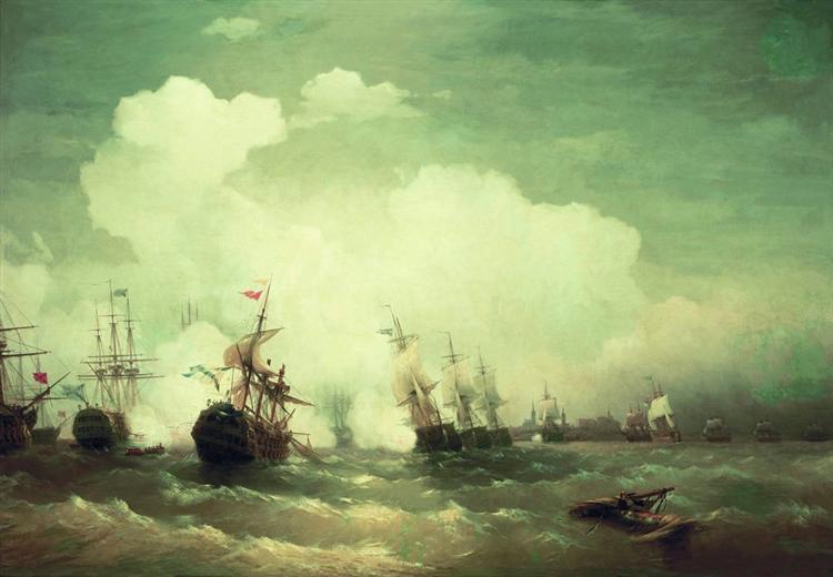 Batalla Naval En Revel - 1846