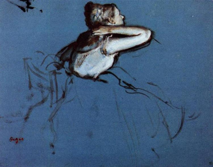 Dancer assis avec profil - 1873