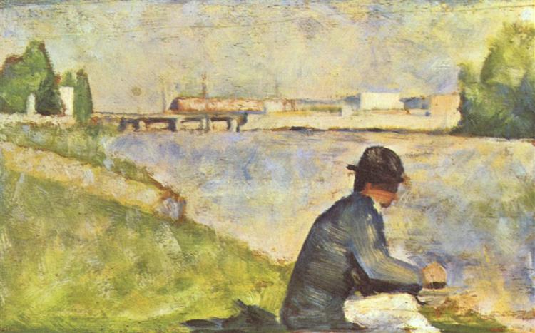 Sittande man. Studie för & quot; - 1883