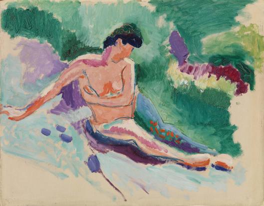 Nackt sitzen 1906