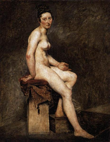 Seduto nudo - Mademoiselle Rose - 1824