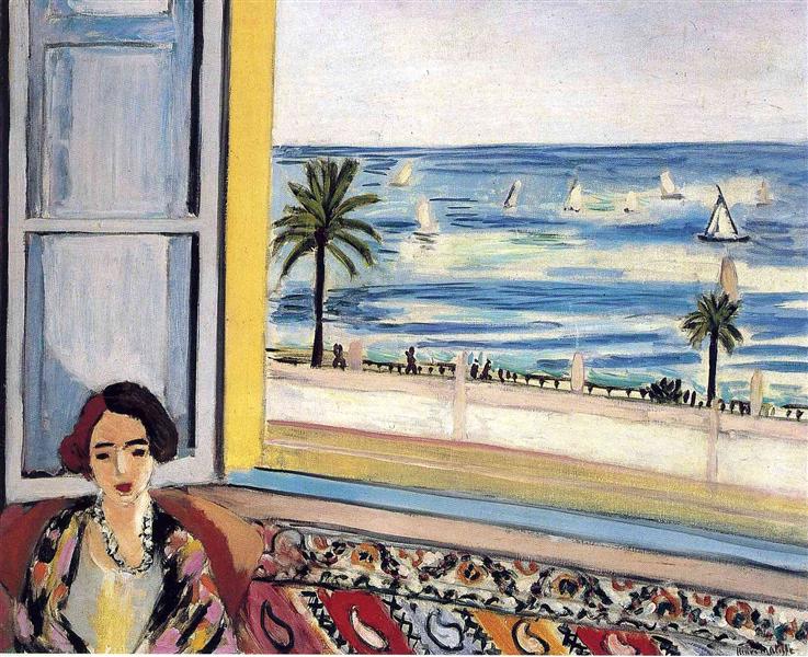 Woman Sitting, Back to the Open Window 1922
